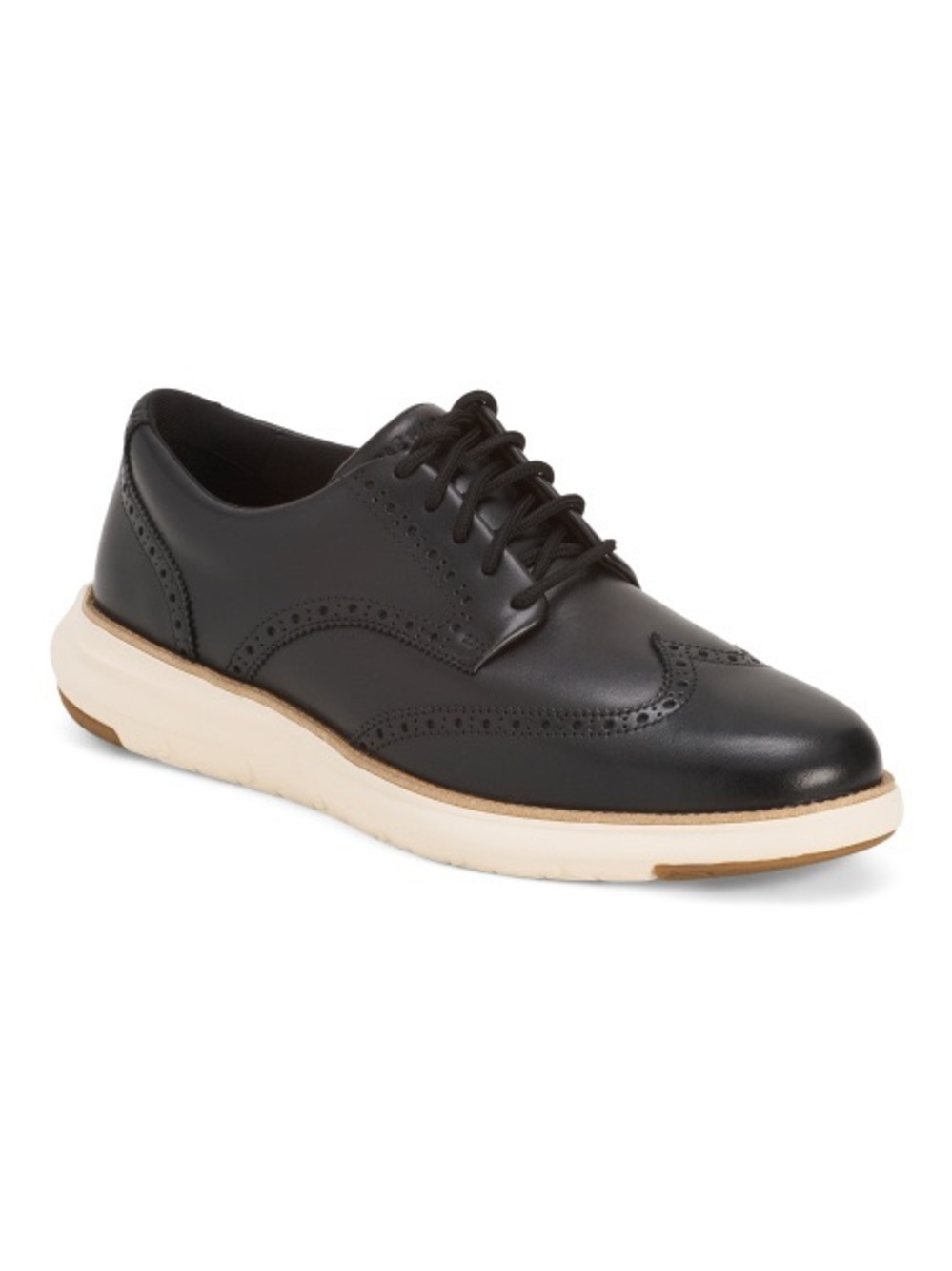 Cole Haan Black Leather Wingtip Slip-On Sneaker